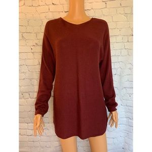 Michael Kors Red Sweater Dress W/Gold size medium